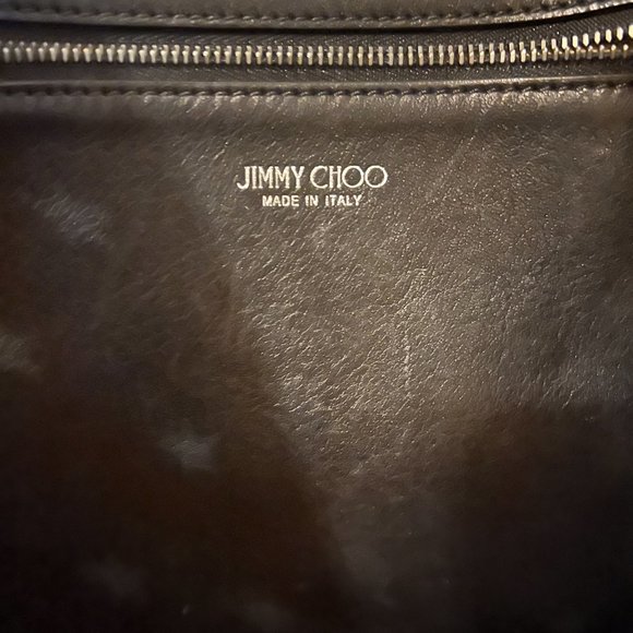 ** JIMMY CHOO Pimlico Star Punching Shoulder Open Tote Bag ** - Picture 11 of 16